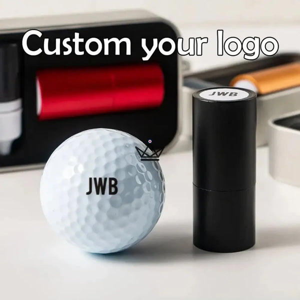 Personalisierbarer Golfball-Stempel, Monogramm oder Logo — PAR – 4/12