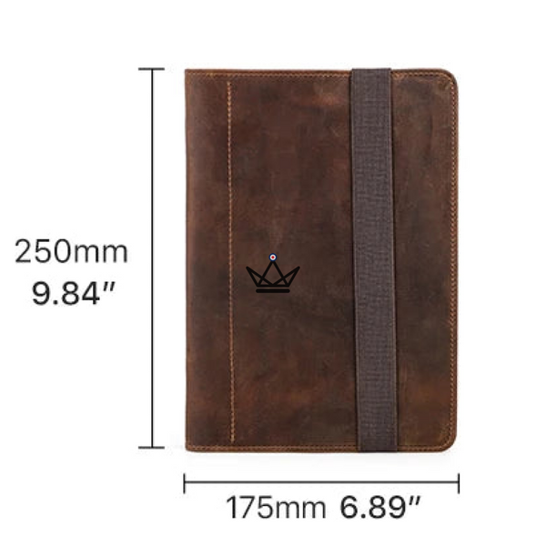 Personalisierbarer A5 Leder-Organizer — VOYAGEUR Notizbuch