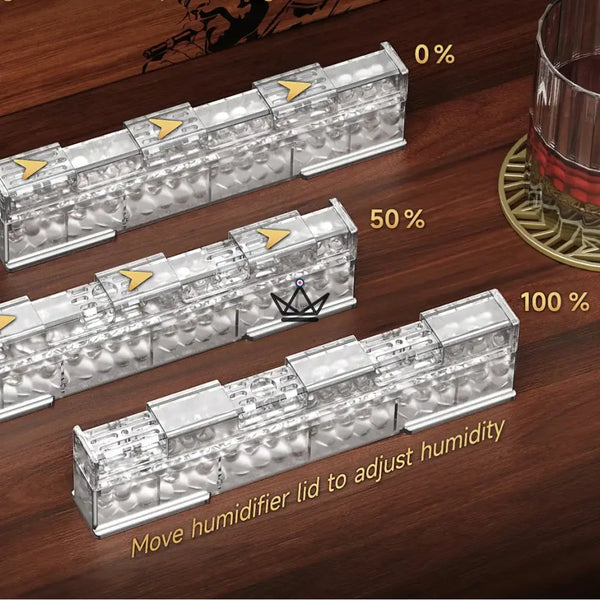 Cigar Humidifier – Linear Crystal Duo (set of 2)