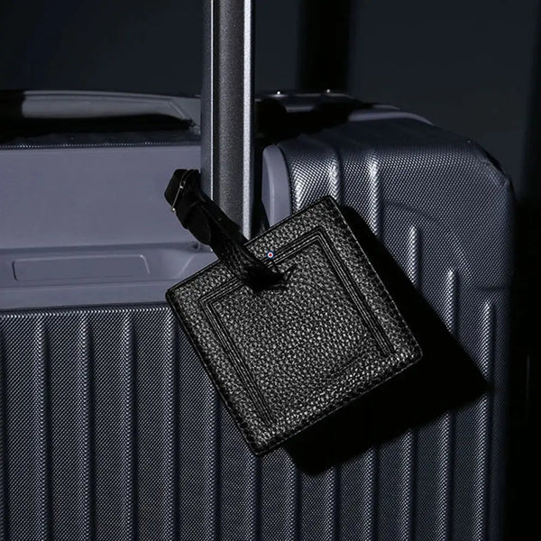 Étiquette Bagage Cuir personnalisable – Voyageur Crest