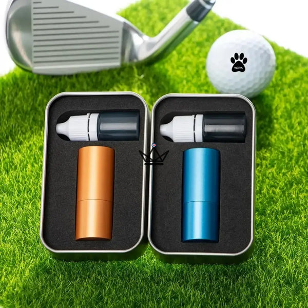 Personalisierbarer Golfball-Stempel, Monogramm oder Logo — PAR – 6/12