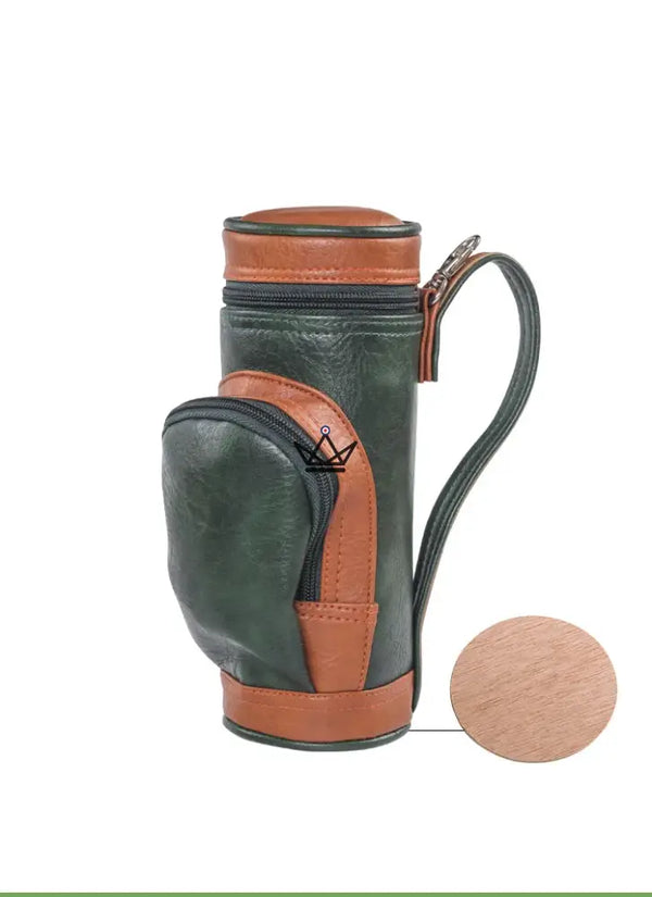 Étui de voyage 8 cigares en forme de sac de golf - FAIRWAY - ["maj-desc","maj-filtre"] - etui cigare - Cadeau, Noël, Anniversaire, Original, Fête des pères, fête des mères - Atelier Atypique