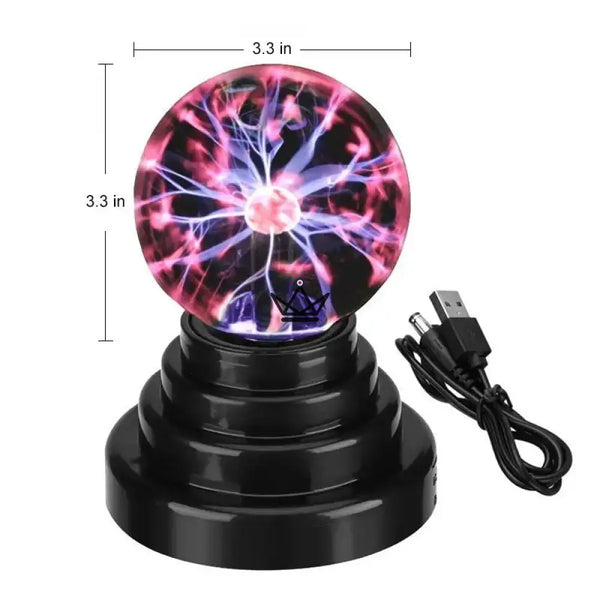 Lampe plasma tactile, boule plasma 10 à 20 cm - FULGUR