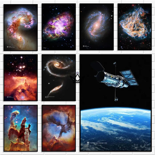 Nebel- und Galaxienposter auf Leinwand, 17 Motive - NEBULA