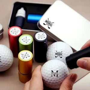Personalisierbarer Golfball-Stempel, Monogramm oder Logo — PAR