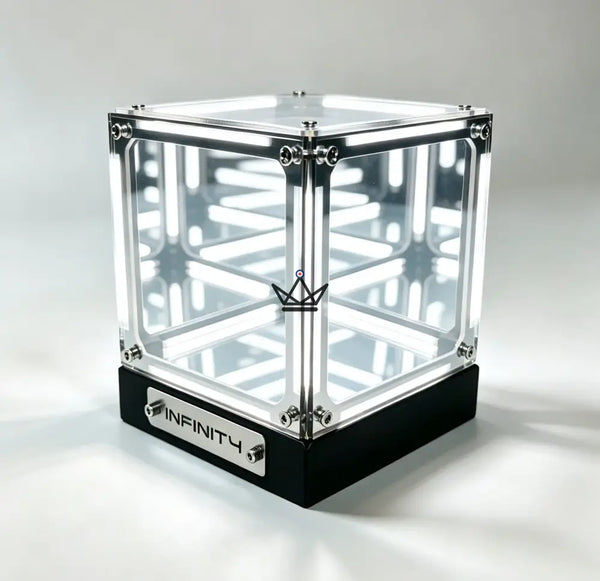 Wiederaufladbare LED-Hypercube-Lampe mit Unendlichkeitseffekt - QUANTA