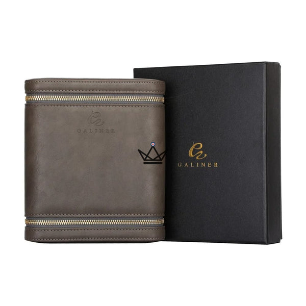 Etui de voyage cuir ZIPY - 6 cigares