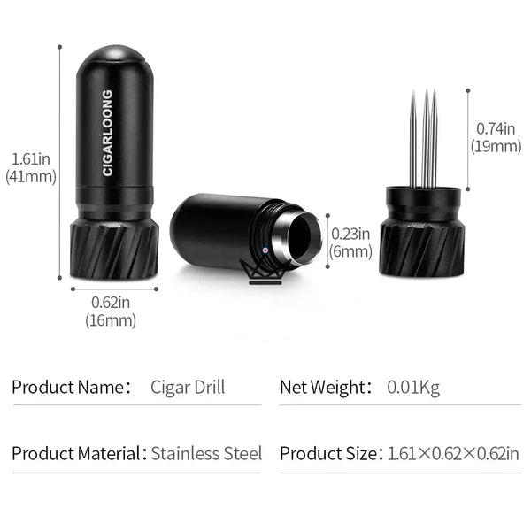 41 mm 2-in-1-Schlüsselanhänger-Zigarrenbohrer — MINIME – 6/10
