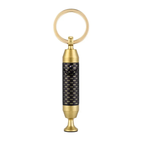 Goldener 2-in-1-Zigarrenbohrer-Schlüsselanhänger mit Nadel — SCEPTRE – 8/9