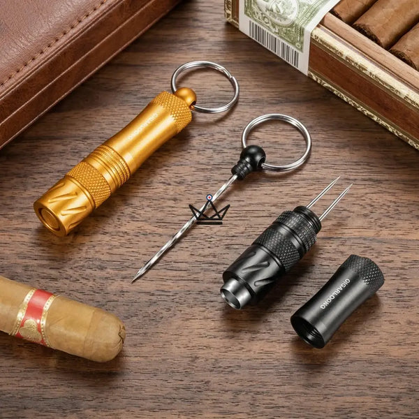 3-in-1-Zigarrenbohrer-Schlüsselanhänger mit versteckter Nadel — VIGIE – 9/20