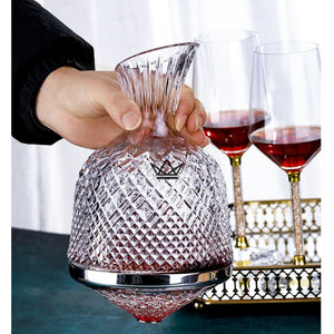 Carafe rotative à décanter le vin - KingWine Luxe - ["cadeau-noel","cadeau-retraite","maj-filtre"] - carafe à decanter - Cadeau, Noël, Anniversaire, Original, Fête des pères, fête des mères - Atelier Atypique