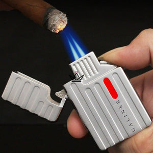 Briquet Chalumeau IGNITION PRO — 2 Torches Coupe-Vent, Compact | Coffret Collection - ["maj-filtre"] - briquet - Cadeau, Noël, Anniversaire, Original, Fête des pères, fête des mères - Atelier Atypique