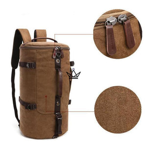Sac de Voyage Vintage & Toile Bandit - Weekender 3-en-1 - [] - Sac de voyage Weekender - Cadeau, Noël, Anniversaire, Original, Fête des pères, fête des mères - Atelier Atypique