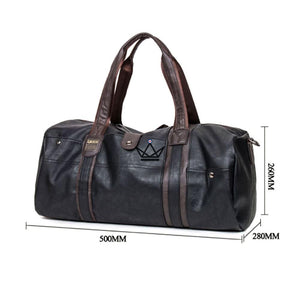 Sac de voyage vintage - George - [] - Sac de voyage Weekender - Cadeau, Noël, Anniversaire, Original, Fête des pères, fête des mères - Atelier Atypique